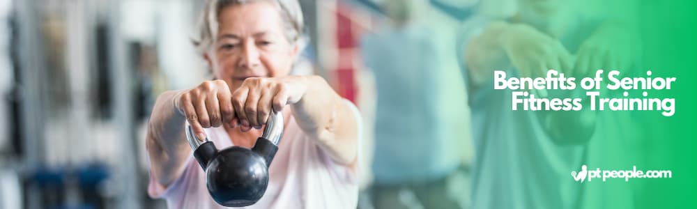 Personal trainer assisting an elderly client with gentle, low-impact workouts for improved health
