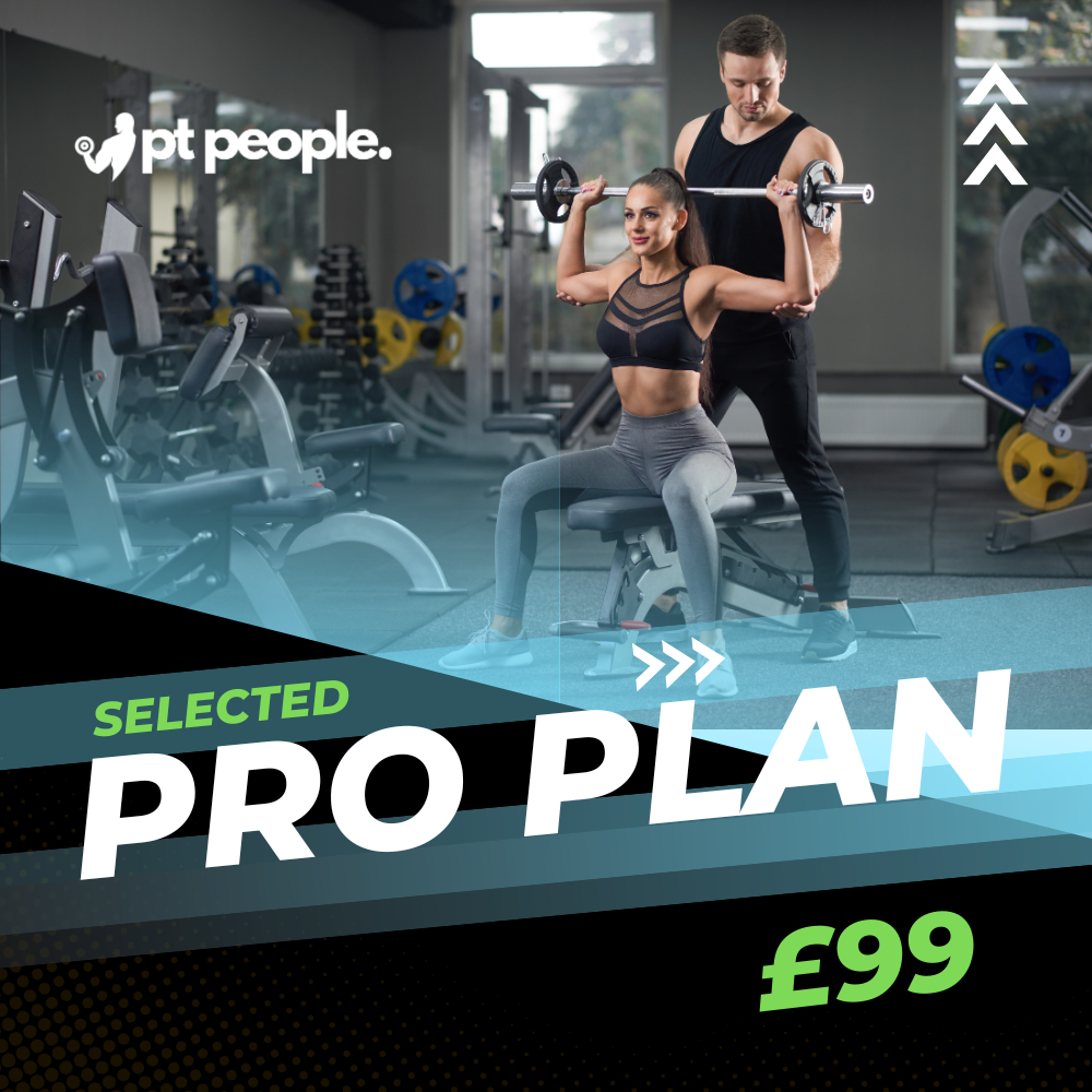 Pro Plan is for Personal trainers listings for online advertising with a cost of £99 per year