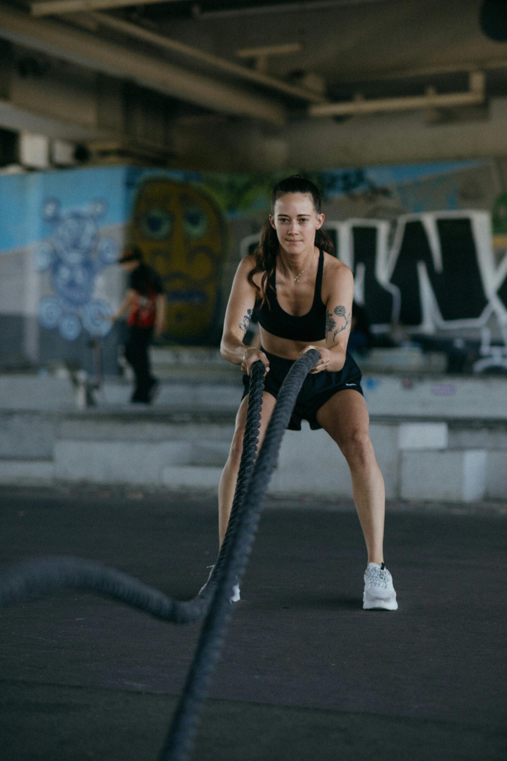 Outdoor endurance running session with a group of runners
