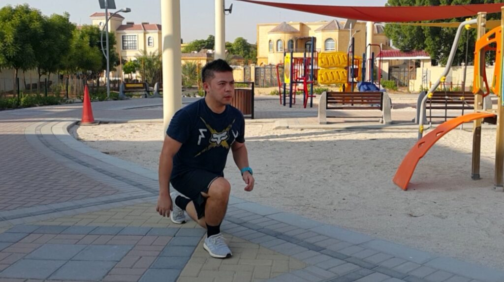 Strength and conditioning session with Chester Tan in Dubai gym