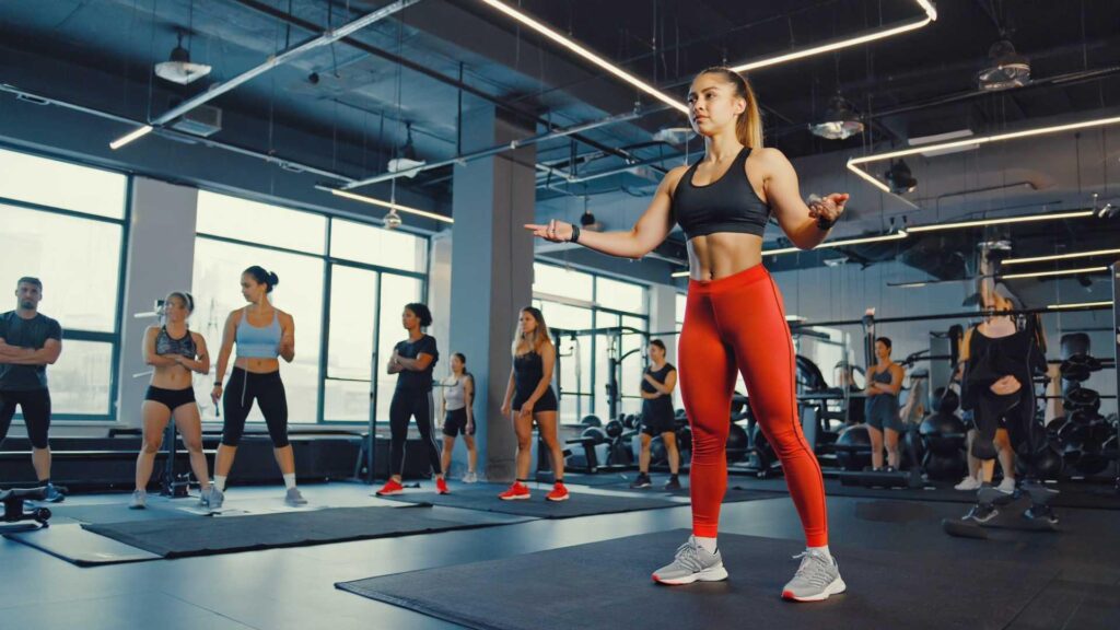 Mobile view of a personal trainer website