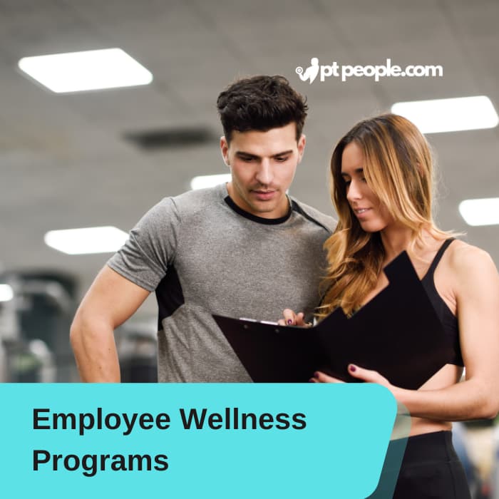 Corporate fitness instructor leading a boot camp in Berlin