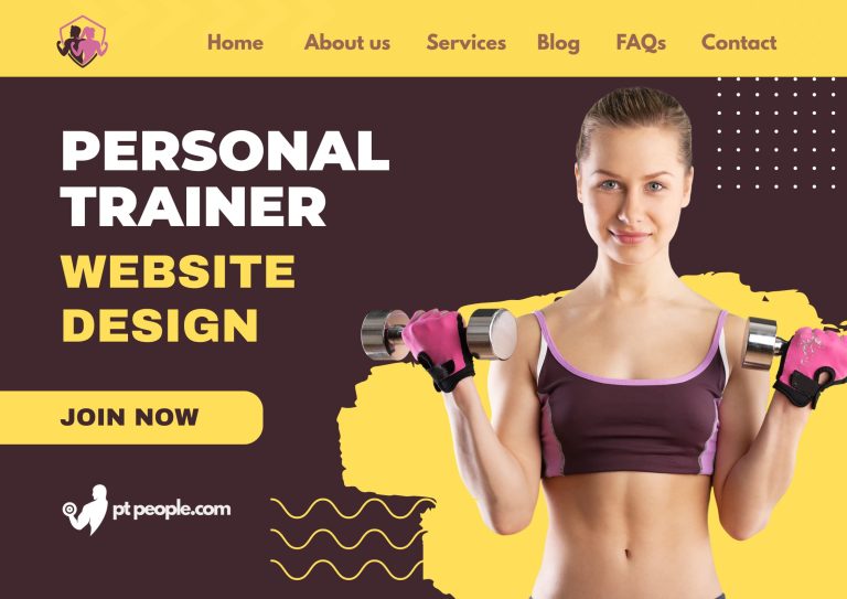 Clean and functional personal trainer website design for Sydney trainers