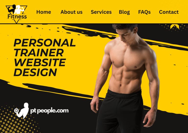 Elegant and effective personal trainer website layout for Paris trainers