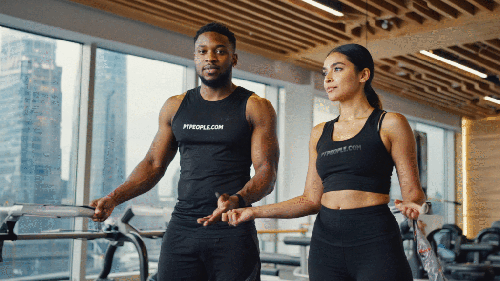Map of personal training gyms and co-working spaces in Brooklyn, NY