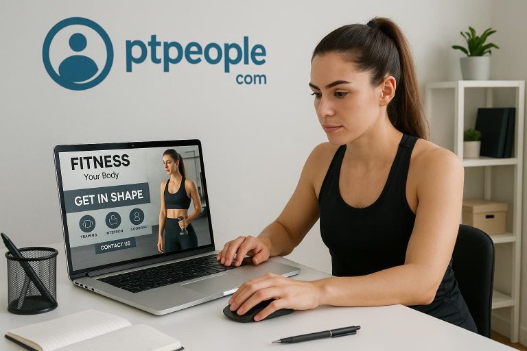 Certified personal trainer promoting services with Instagram marketing tips